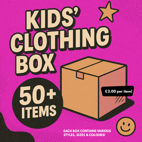 CLOTHING BOX (KIDS) – 100% NEW ITEMS, HUGE VALUE! (50+ items)