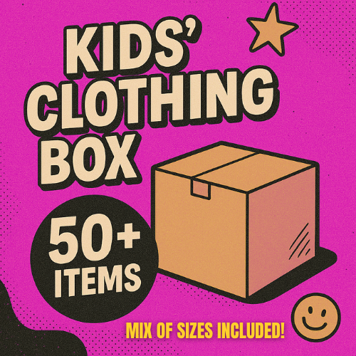 CLOTHING BOX (KIDS) – 100% NEW ITEMS, HUGE VALUE! (50+ items)