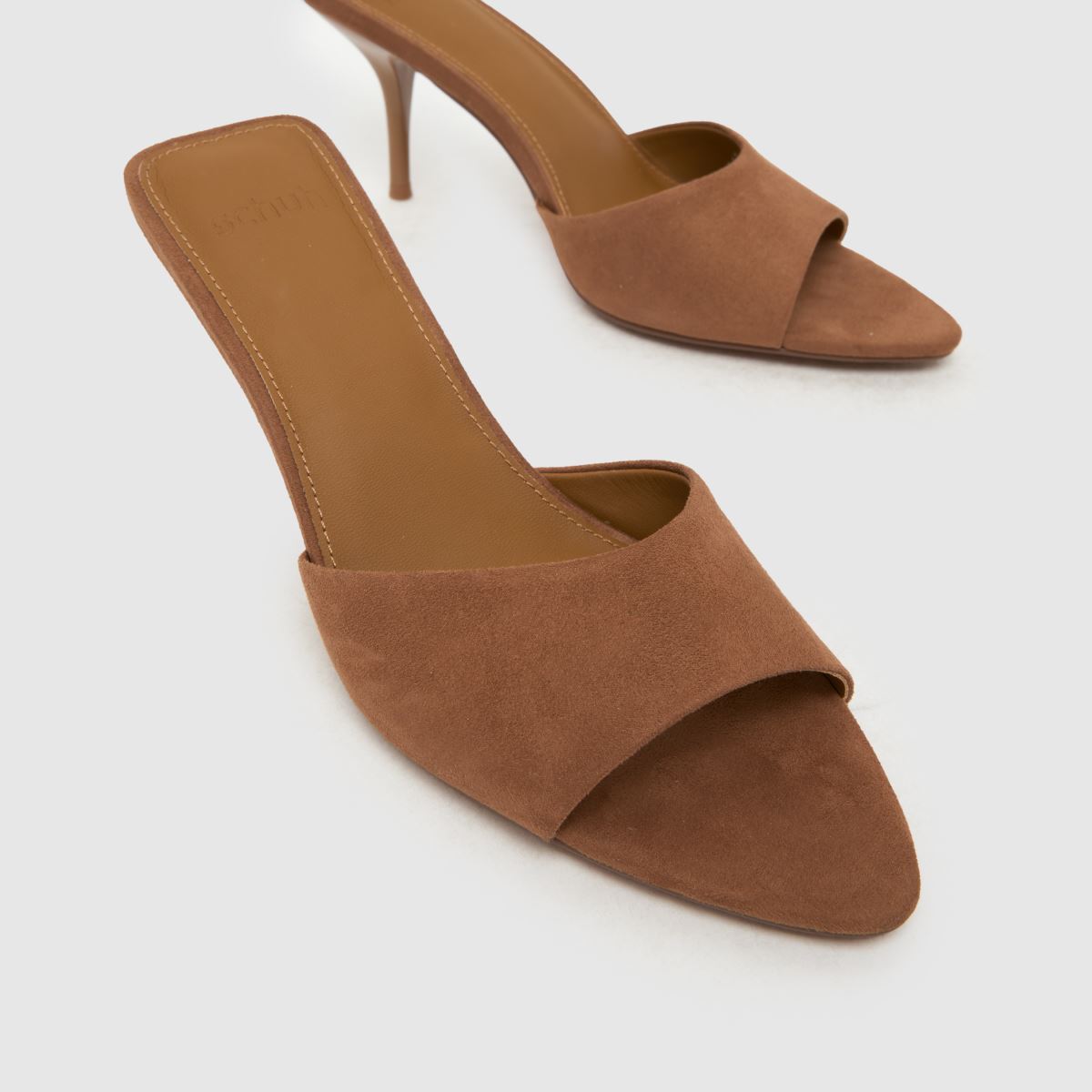 Sweet Point Mule Heeled Sandal – Tan